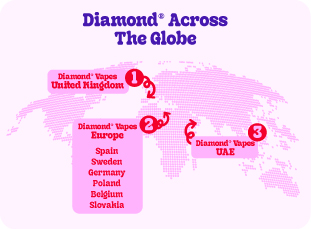 diamond across the globe MAP-MOBILE