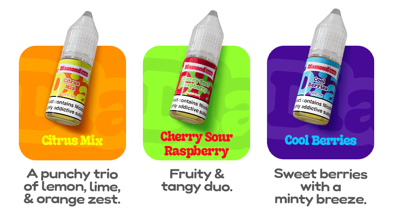 Diamond salts CHERRY SOUR RASPBERRY