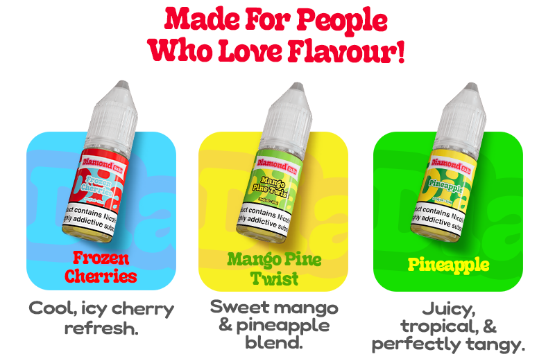 Diamond salts Flavours Made For People Who Love Flavour