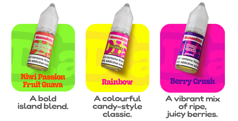 Diamond salts KIWI PASSION FRUIT GUAVA